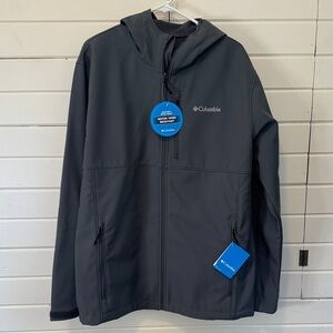 Columbia Charcoal Ascender Hooded Softshell Jacket - Tall
